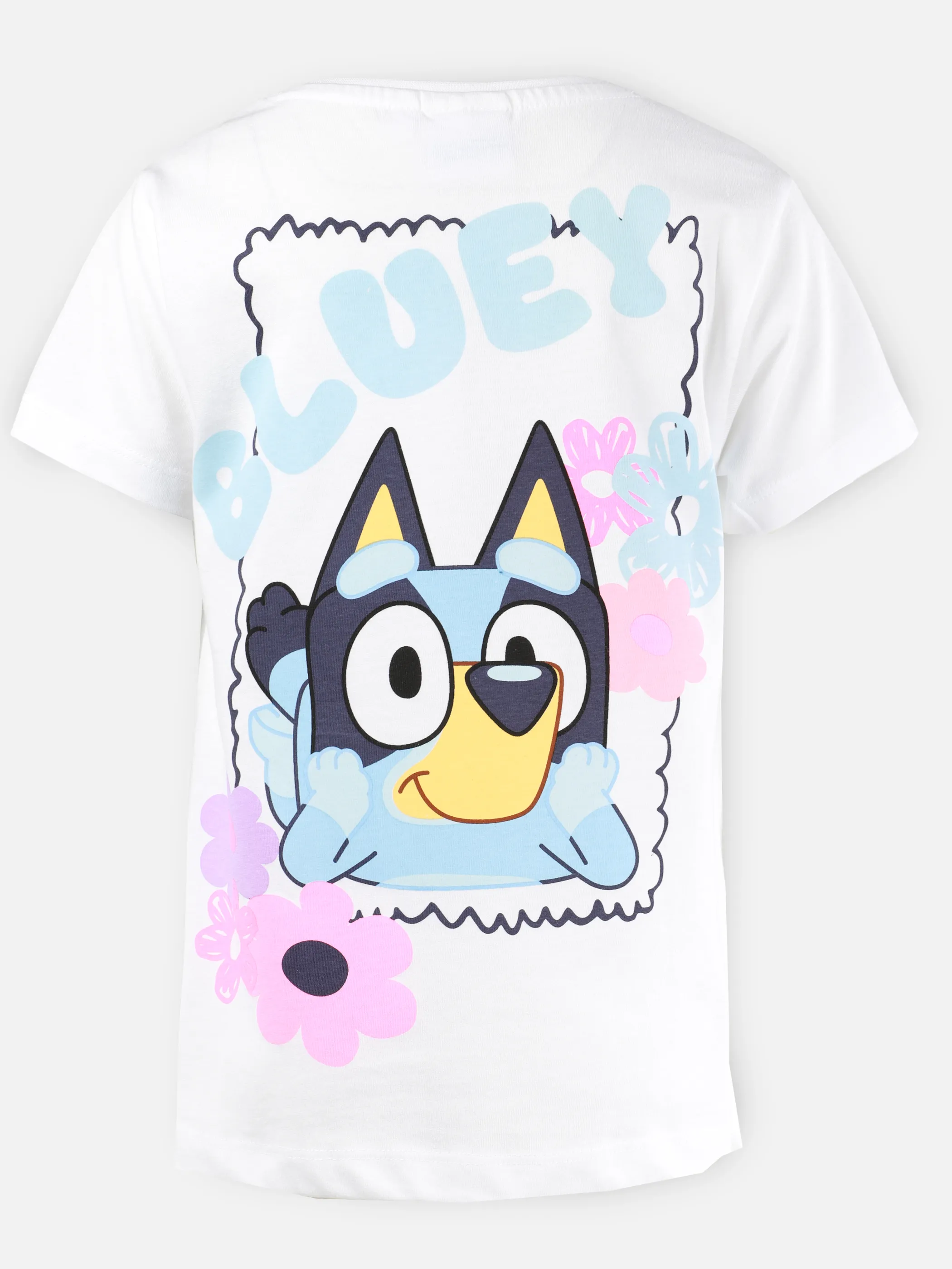 Bluey MG Bluey TShirt BP + kleiner FP auf der Brust,weiß Weiß 923542 WEIß 2